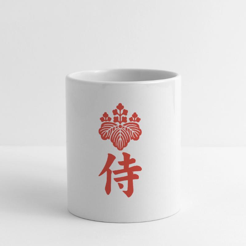 Samurai-Emblem des Toyotomi-Clans (rot) Tasse