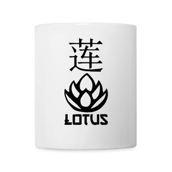 Lotus noir et Asie - Mug blanc - blanc - Devant