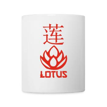 Lotus rouge et Asie - Mug blanc - blanc - Devant