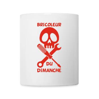 Bricoleur du dimanche (rouge) - Mug blanc - blanc - Devant