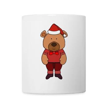 Père Noël doux ours - Mug blanc - blanc - Devant