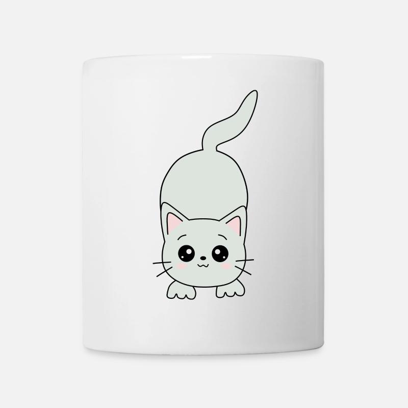 Chat Kawaii - Mug blanc - blanc