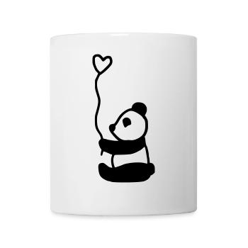cute panda full of love - Mug - white - Front