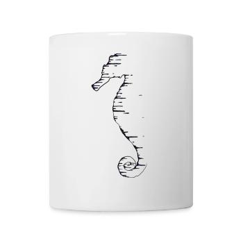 Portrait Neon en Ligne Moderne - Mug blanc - blanc - Devant