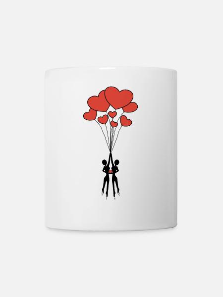 2 Frauen lieben sich - Tasse - Weiß
