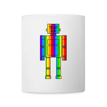 Rainbow Robot - Mug - white - Front