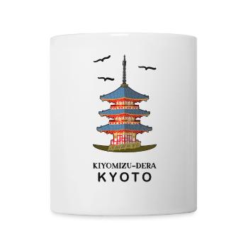 Kyoto in Japan Buddhistischer Tempel Kiyomizu-Dera - Tasse - Weiß - Vorne