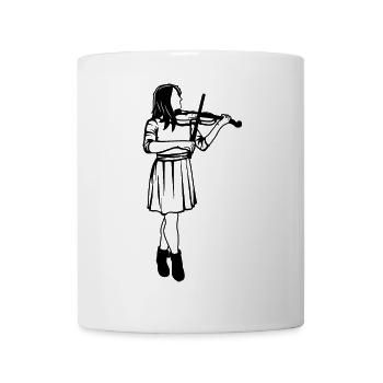 Violin Girl Sketch - Mug - white - Front