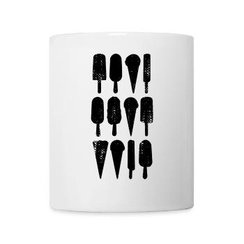 Variétés de crème glacée - Mug blanc - blanc - Devant