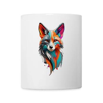 colorful fox - Tasse - Weiß - Vorne
