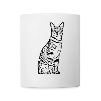 Cat, Kitten, Tiger Cat - Mug - white - Front