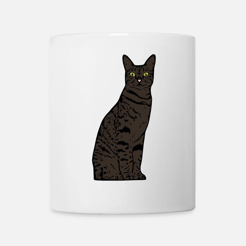 Katze Geschenk T-shirt - Tasse - Weiß