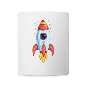 Fusée - Mug blanc - blanc - Devant
