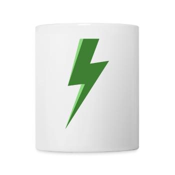 Green Lightning - Mug - white - Front