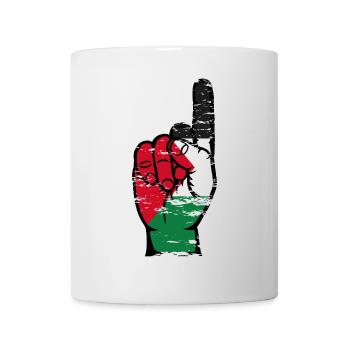 Drapeau de la Palestine numéro 1 utilisé - Mug blanc - blanc - Devant