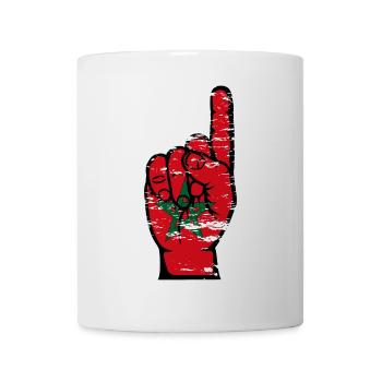 Drapeau marocain numéro 1 utilisé - Mug blanc - blanc - Devant