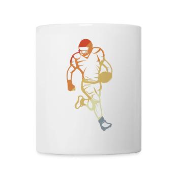 Vintage Football Player Sketch - Mug - white - Front