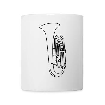 Tuba Sketch - Mug - white - Front