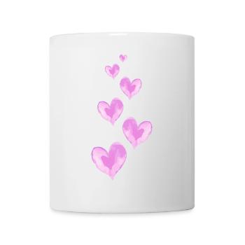 Herzen Liebe Symbol Valentinstag - Tasse - Weiß - Vorne