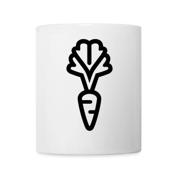 Karotte - Tasse - Weiß - Vorne