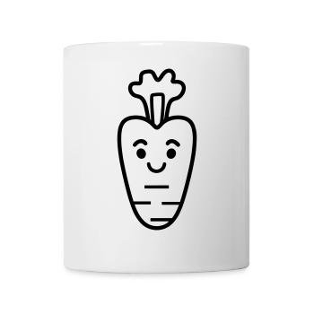 Karotte - Tasse - Weiß - Vorne