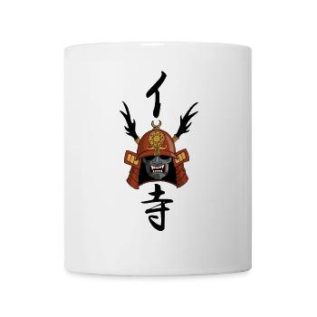 Manga Samurai Helmet - Mug - white - Front