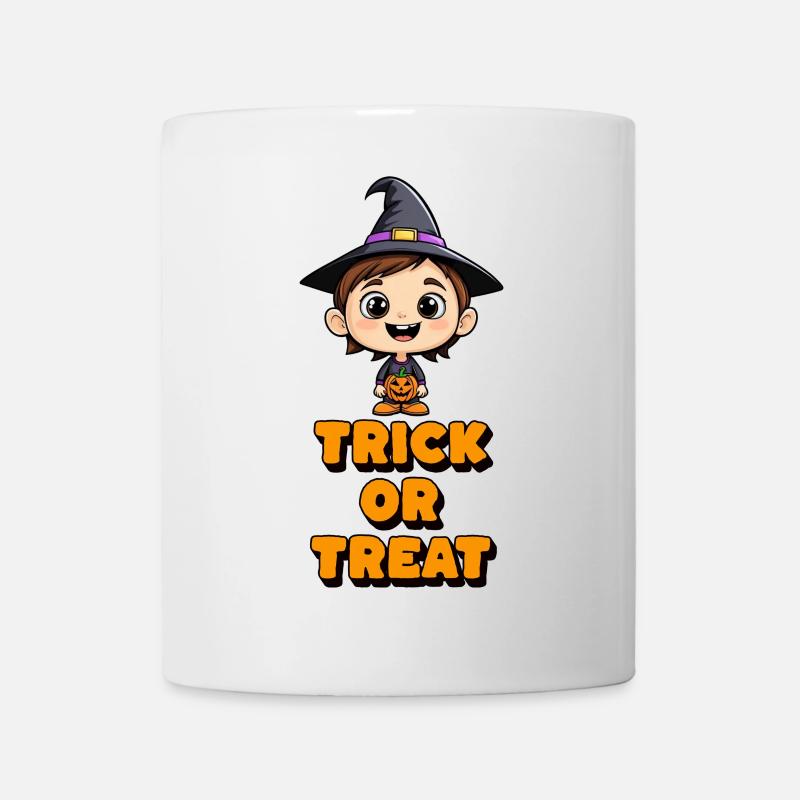 Halloween Trick or Treat - Mug blanc - blanc