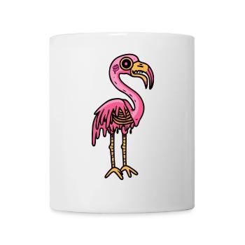 Flamingo Halloween Tier - Tasse - Weiß - Vorne