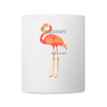 Flamingo Design mit Schrift - Tasse - Weiß - Vorne