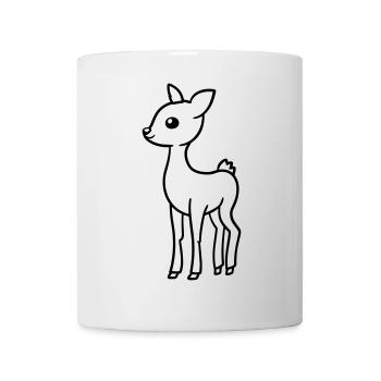 Hirsch - Tasse - Weiß - Vorne