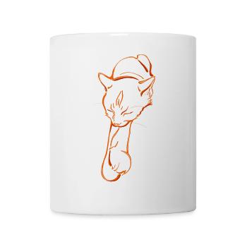 Sleeping cat - Tasse - Weiß - Vorne