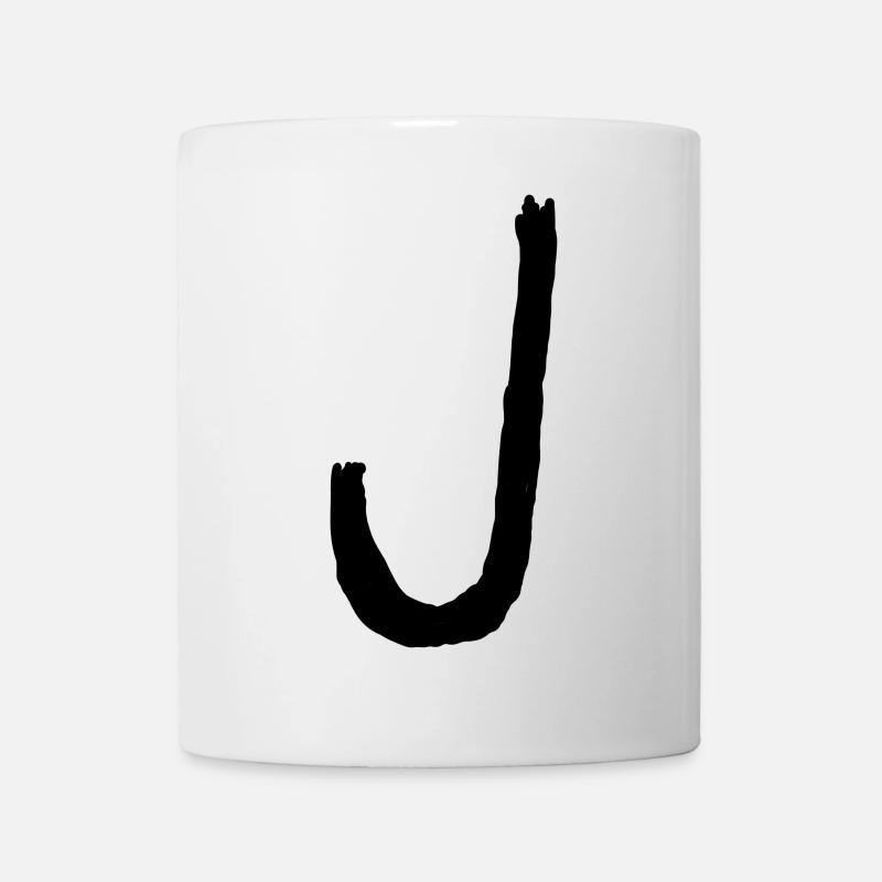 Buchstaben J - Tasse - Weiß