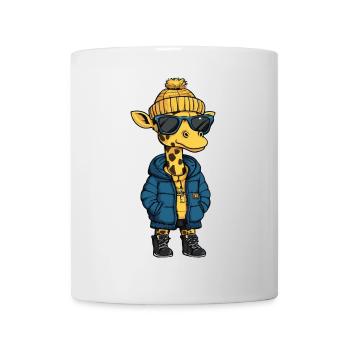 Giraffe Winter - Tasse - Weiß - Vorne