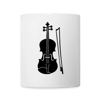 Graphic Violin - Mug - white - Front