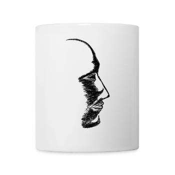 Head - Drawn - Mug - white - Front