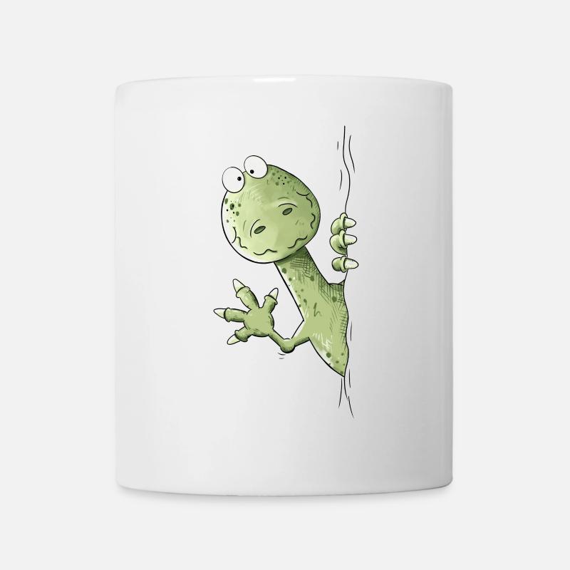Drolliger Dino I Raptor Dinosaurier - Tasse - Weiß