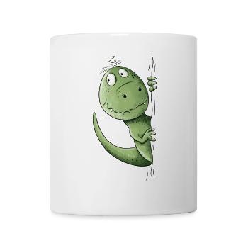 Drolliger T-Rex Dino I Tyrannosaurus Dinosaurier - Tasse - Weiß - Vorne