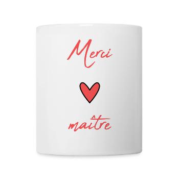 MEISTER. MEISTER. VIELEN DANK. DANKE, MEISTER. MEISTER - Tasse - Weiß - Vorne