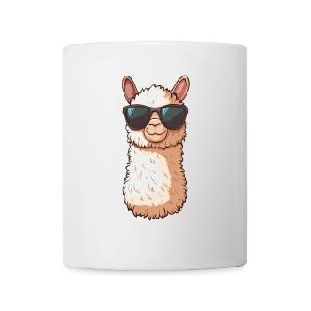 Lusitges Alpaca Llama Lama Sunglasses Summer - Mug - white - Front