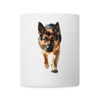 Deutscher Schäferhund - Tasse - Weiß - Vorne