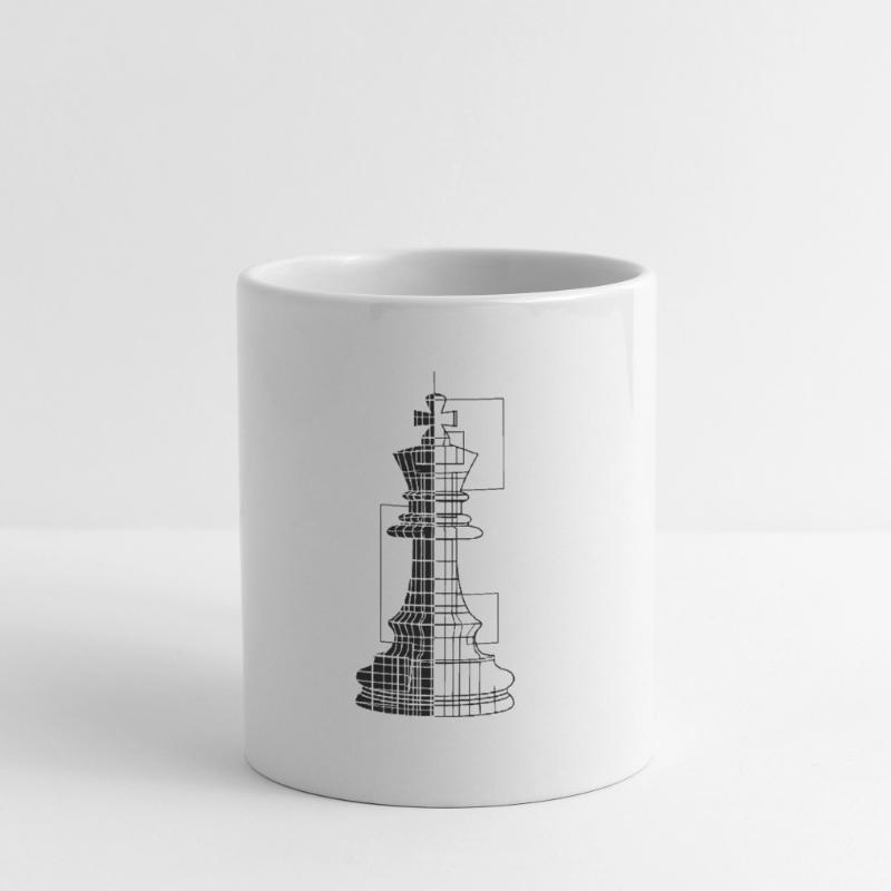 Schachfigur Line Art Tasse