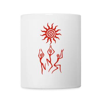Der Tanz der Roten Sonne - Tasse - Weiß - Vorne