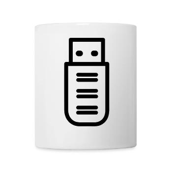 Clé usb - Mug blanc - blanc - Devant