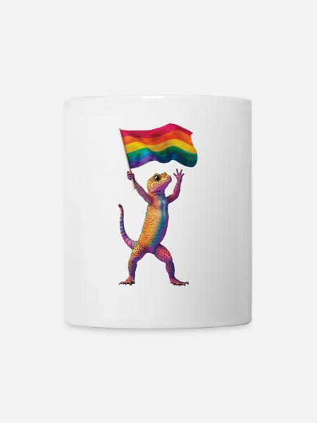 Gecko - Tasse - Weiß