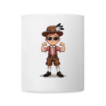 Garçon à Lederhosen Bière JGA Majorque Bavière Alcool - Mug blanc - blanc - Devant