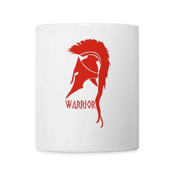 Antiker Krieger Roter Helm - Tasse - Weiß - Vorne