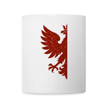 Pologne Polska Aigle drapeau drapeau rouge cadeau - Mug blanc - blanc - Devant