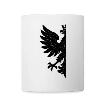 Pologne Polska Eagle Drapeau Drapeau Noir Cadeau - Mug blanc - blanc - Devant