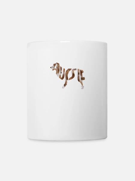 Berger Australien Aussie silhouette - Mug blanc - blanc