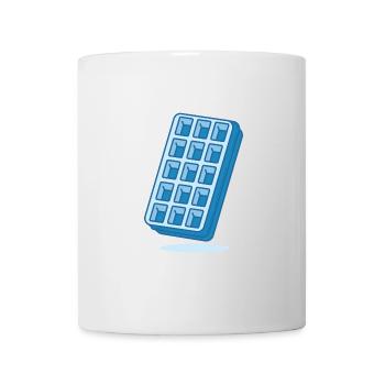 Gaufre bleue - Mug blanc - blanc - Devant